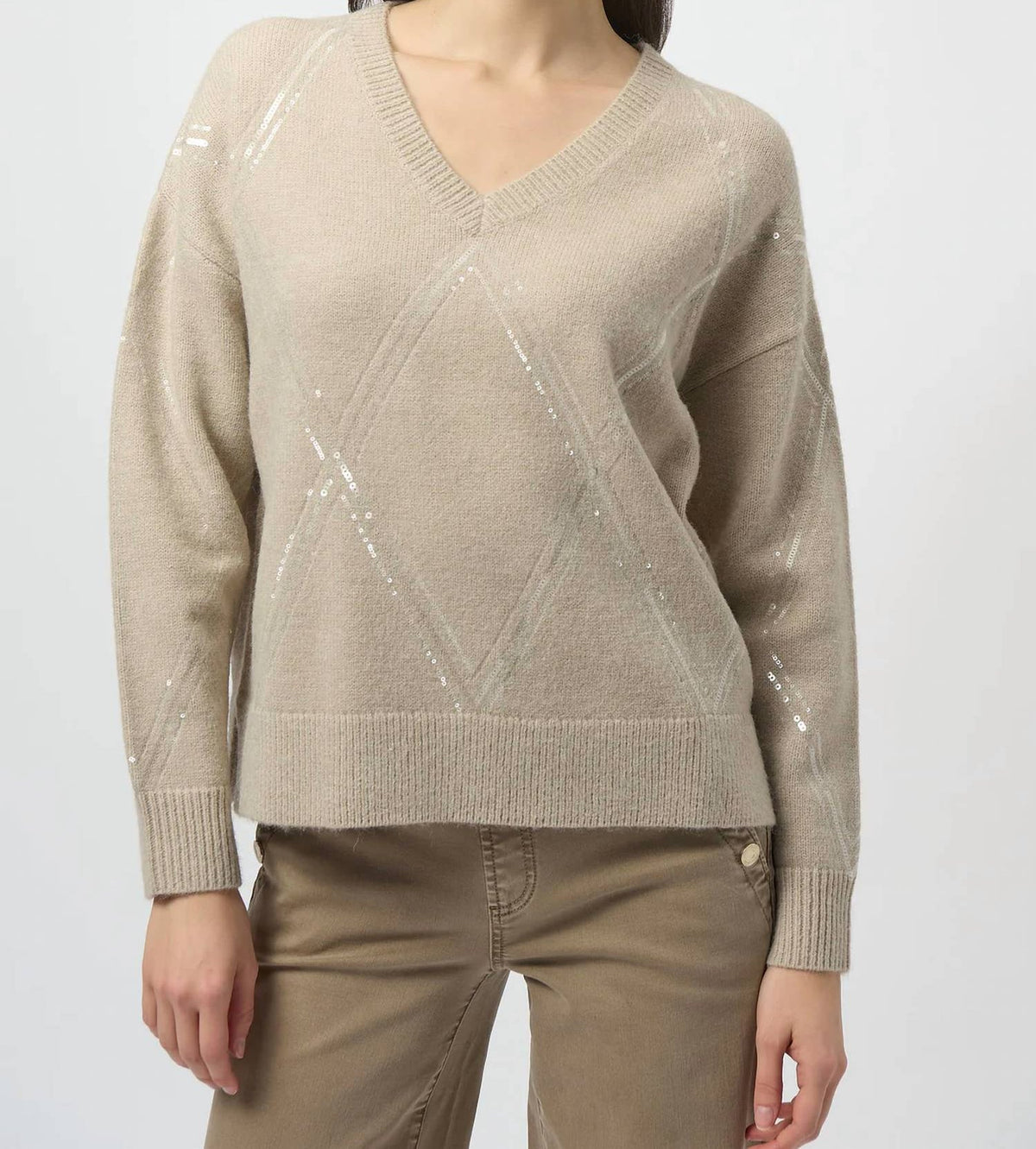 Joseph Ribkoff - Knit Pullover With Sequins