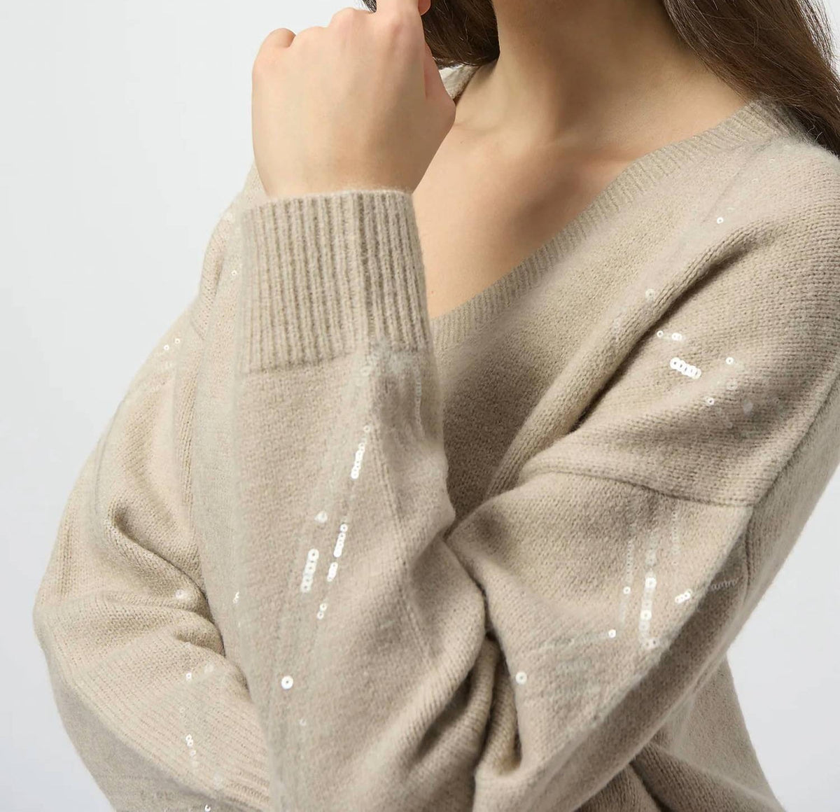 Joseph Ribkoff - Knit Pullover With Sequins