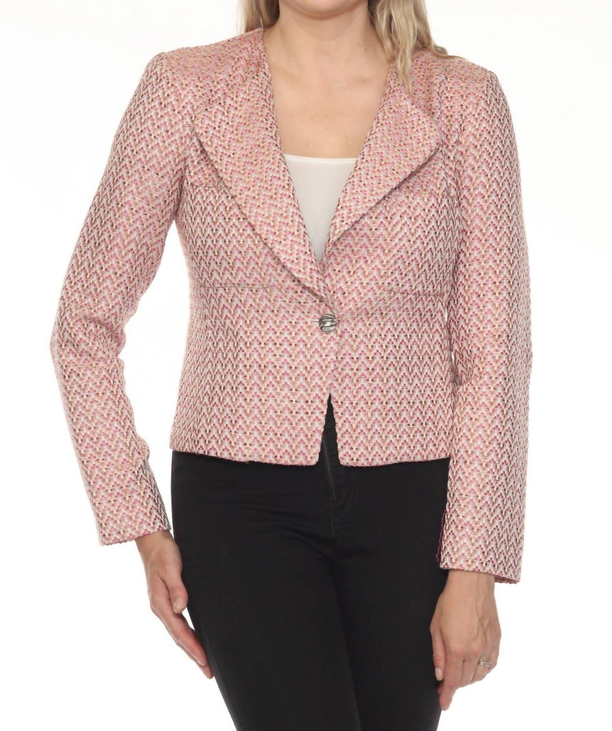 Joseph Ribkoff - Long Sleeve Bouclé Blazer Jacket