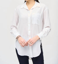 Joseph Ribkoff - Long Woven High Low Blouse