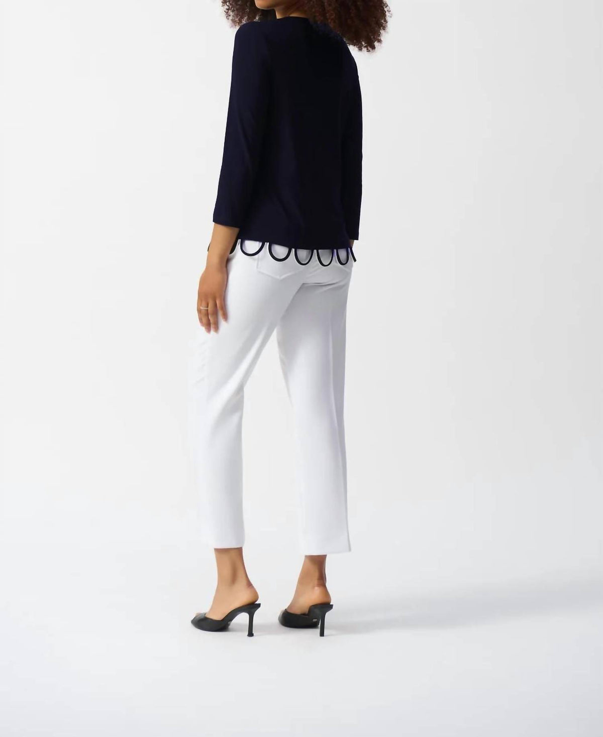 Joseph Ribkoff - Loop Detail Fitted Top