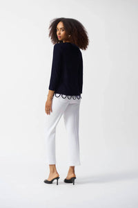 Joseph Ribkoff - Loop Detail Fitted Top