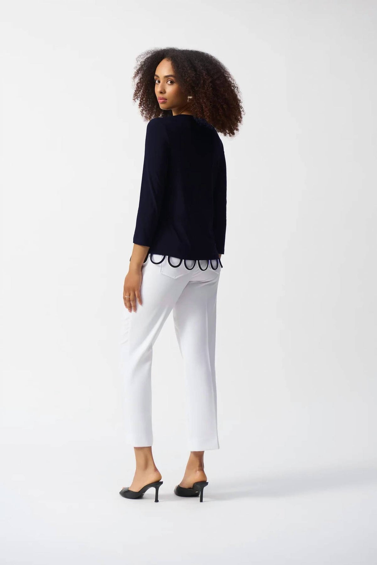 Joseph Ribkoff - Loop Detail Fitted Top