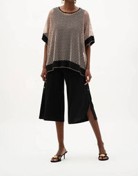 Joseph Ribkoff - Lurex Mesh Trapeze Top