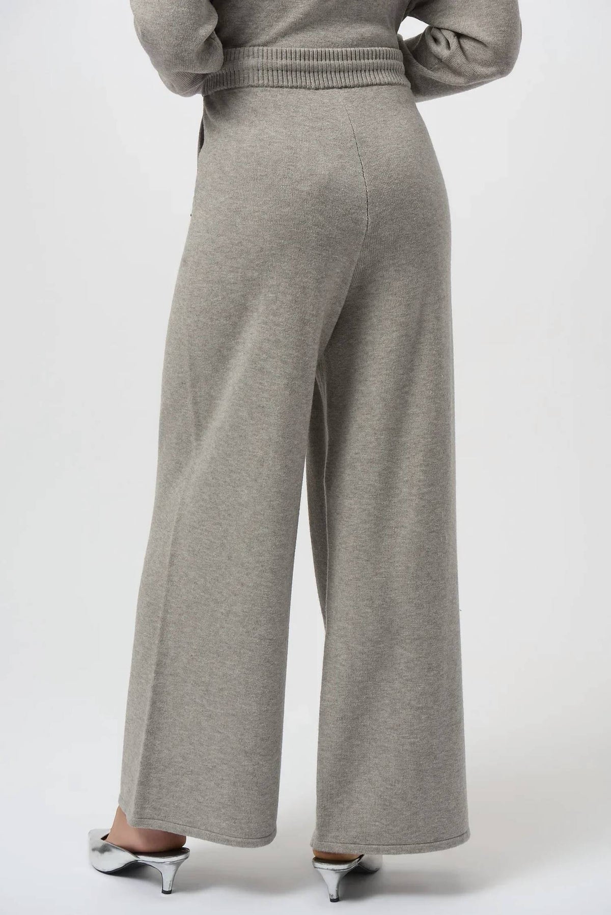 Joseph Ribkoff - Melange Embellished Pull On Wide Leg Pants