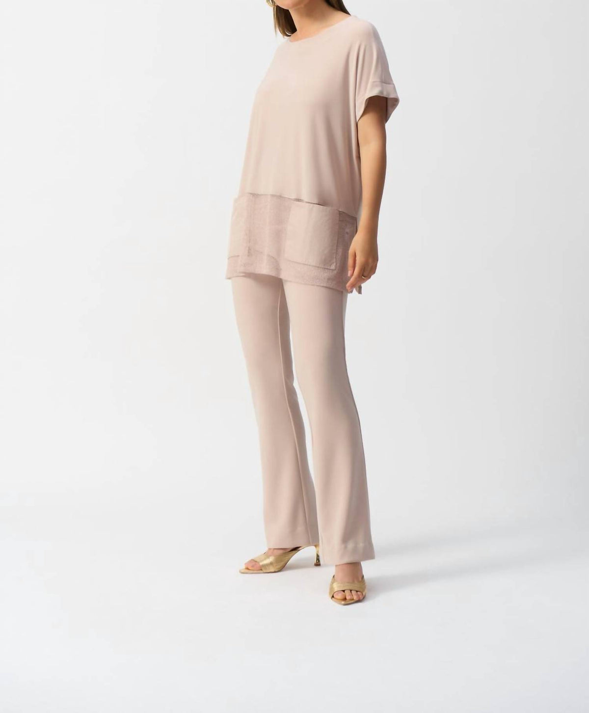 Joseph Ribkoff - Mesh Boxy Tunic