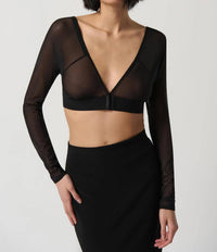 Joseph Ribkoff - Mesh Long Sleeve Bralette