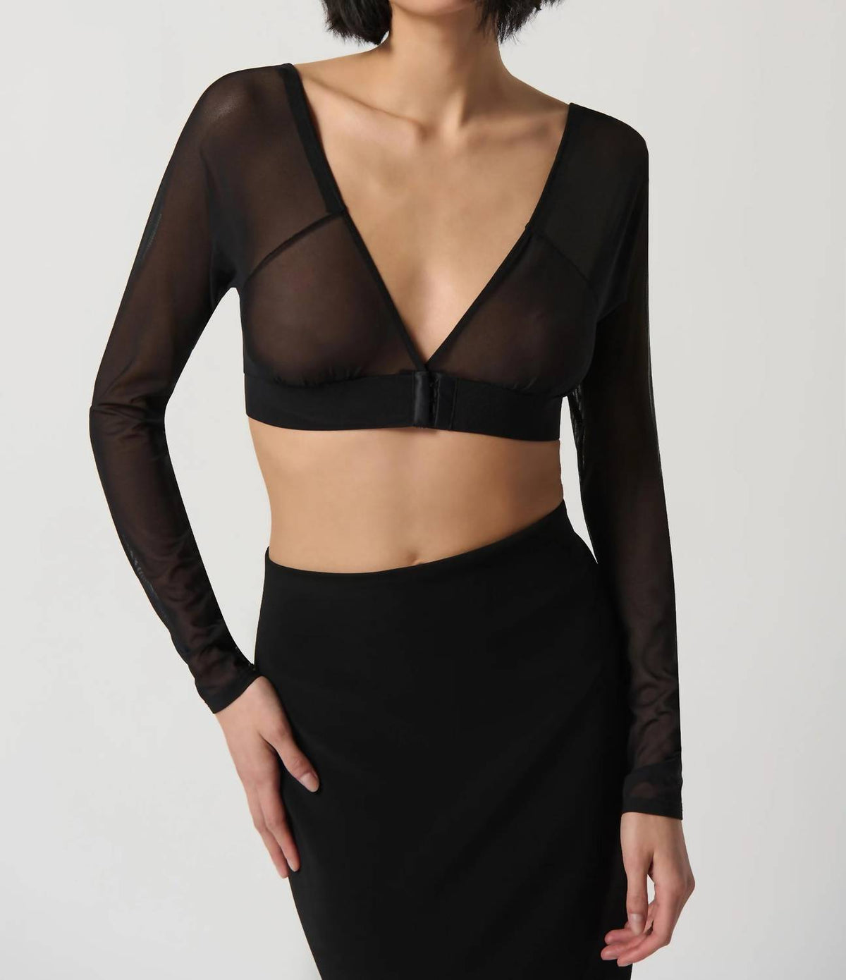 Joseph Ribkoff - Mesh Long Sleeve Bralette