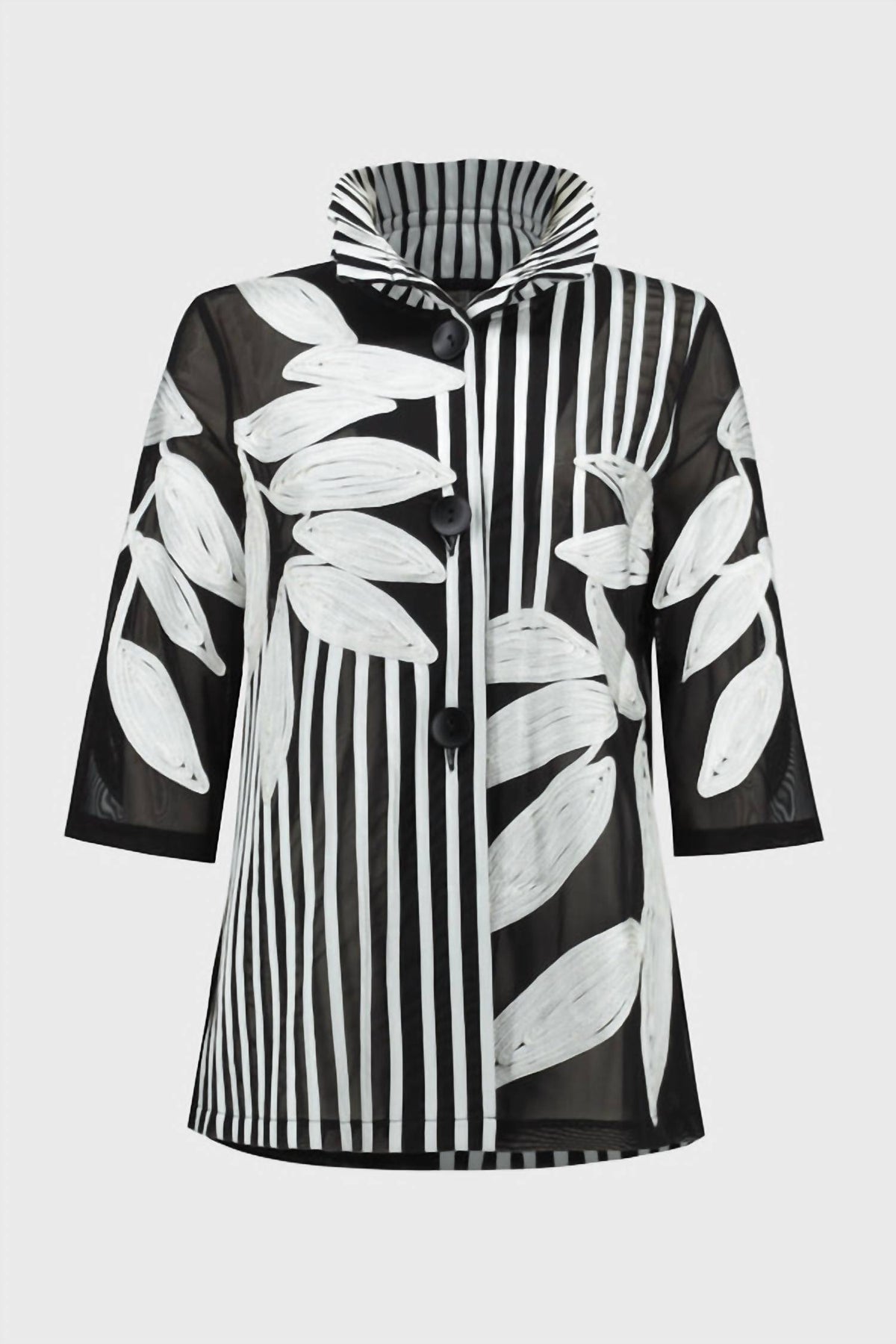Joseph Ribkoff - Mesh & Satin Soutache Jacket
