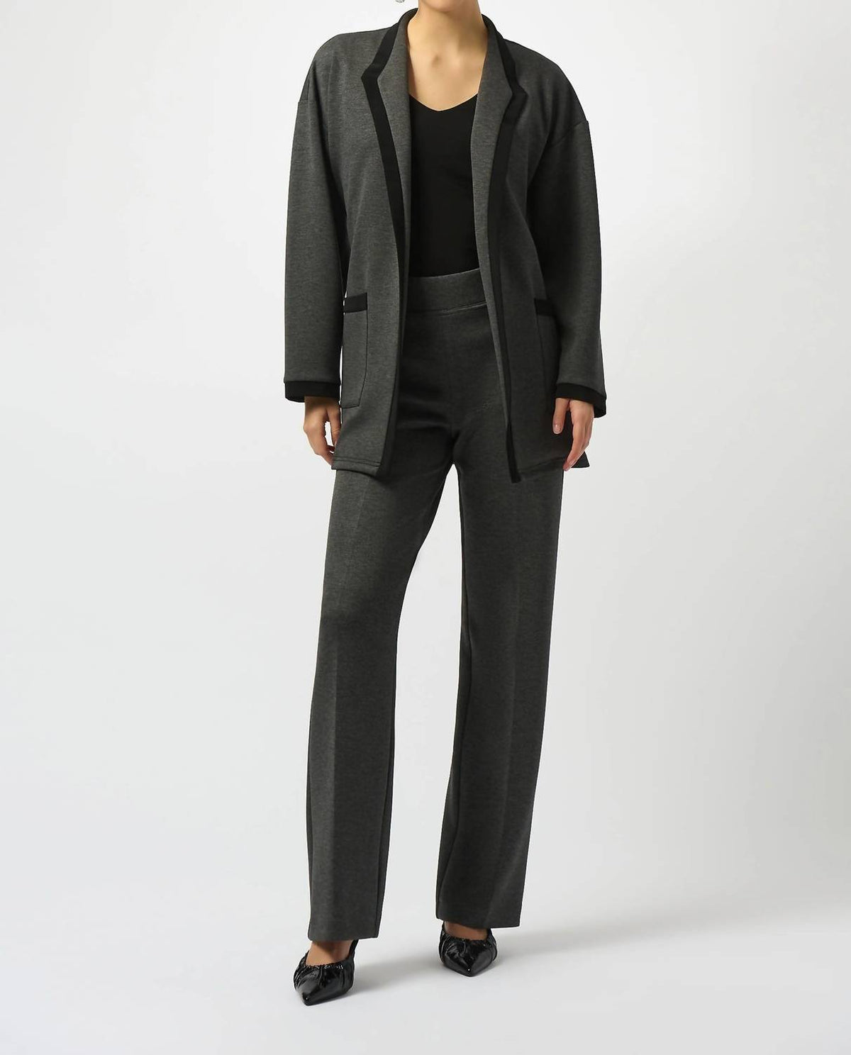 Joseph Ribkoff - Mid-rise Pull On Wide Leg Pants