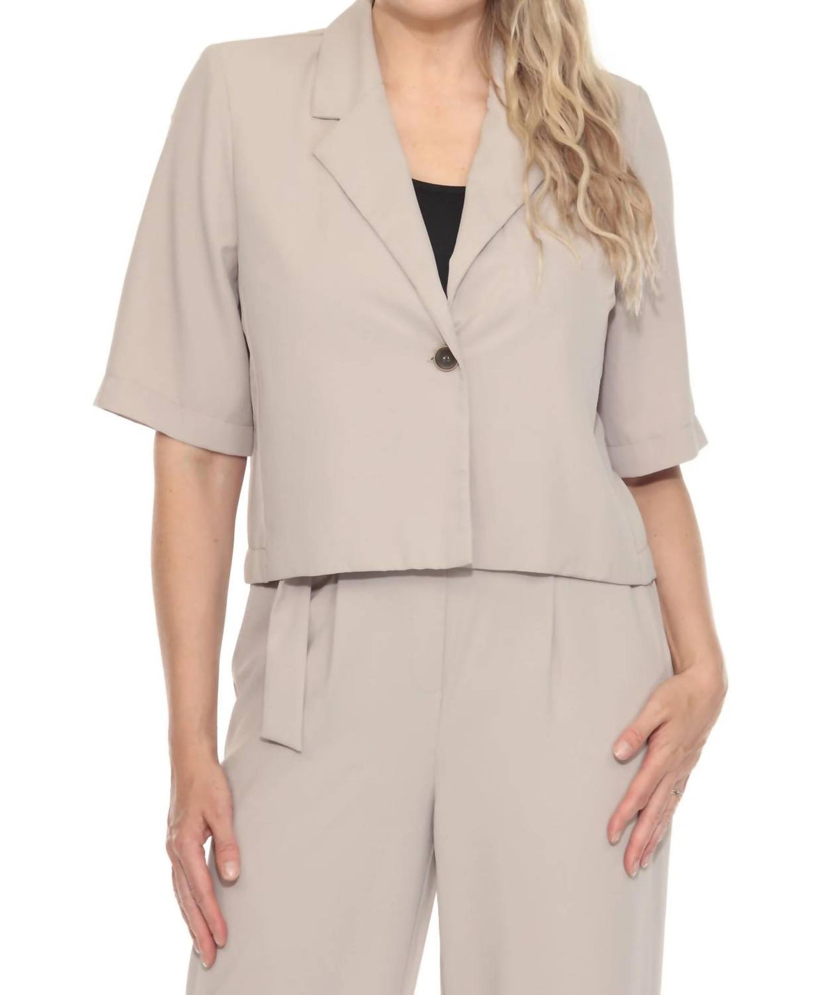 Joseph Ribkoff - One-button Short Blazer Jacket
