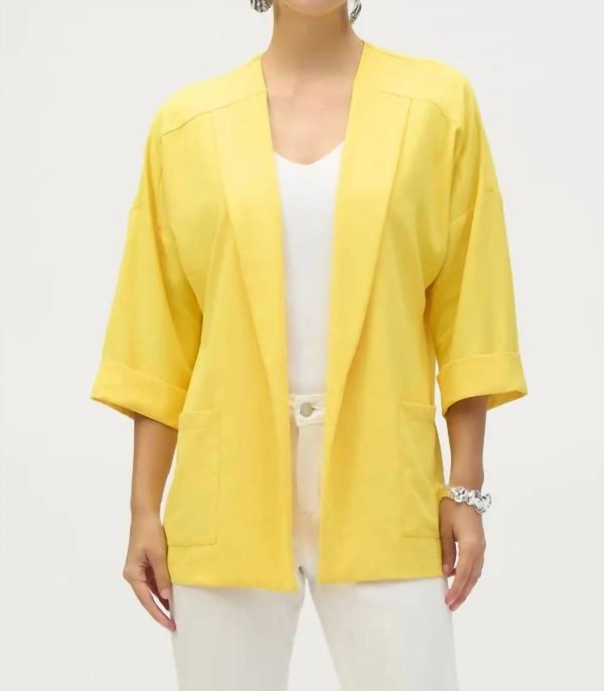Joseph Ribkoff - Open Front Relaxed Blazer Jacket