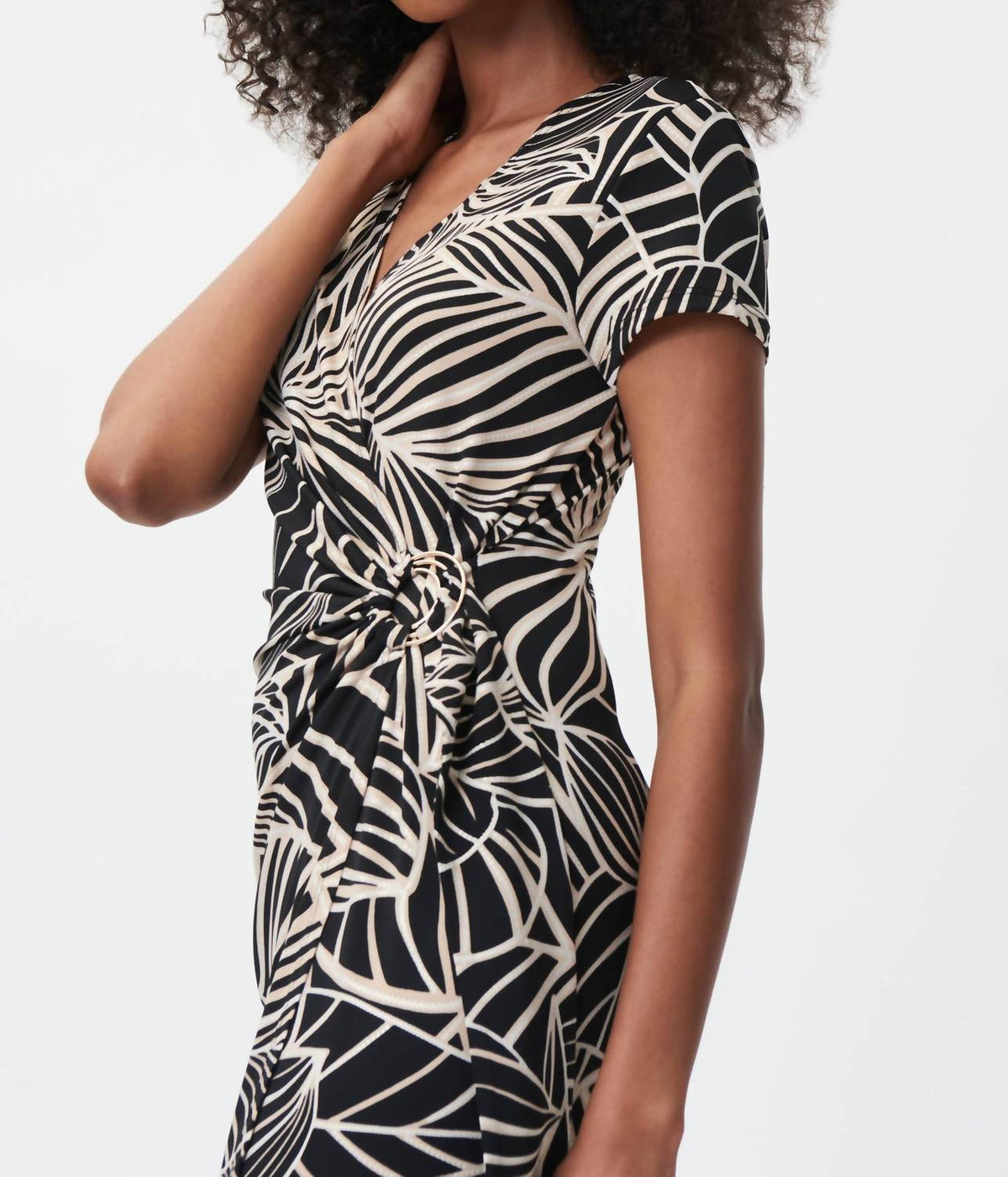 Joseph Ribkoff - Palm Print Wrap Dress