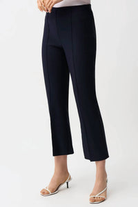 Joseph Ribkoff - Pintuck Pull-on Crop Flared Pants