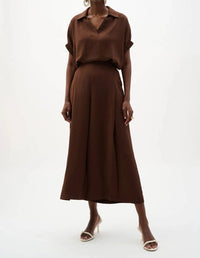 Joseph Ribkoff - Pleated Front Pull-on Culotte Pants