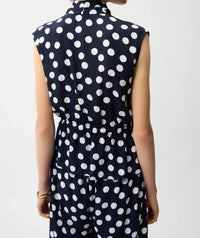 Joseph Ribkoff - Polka Dots Peplum Top