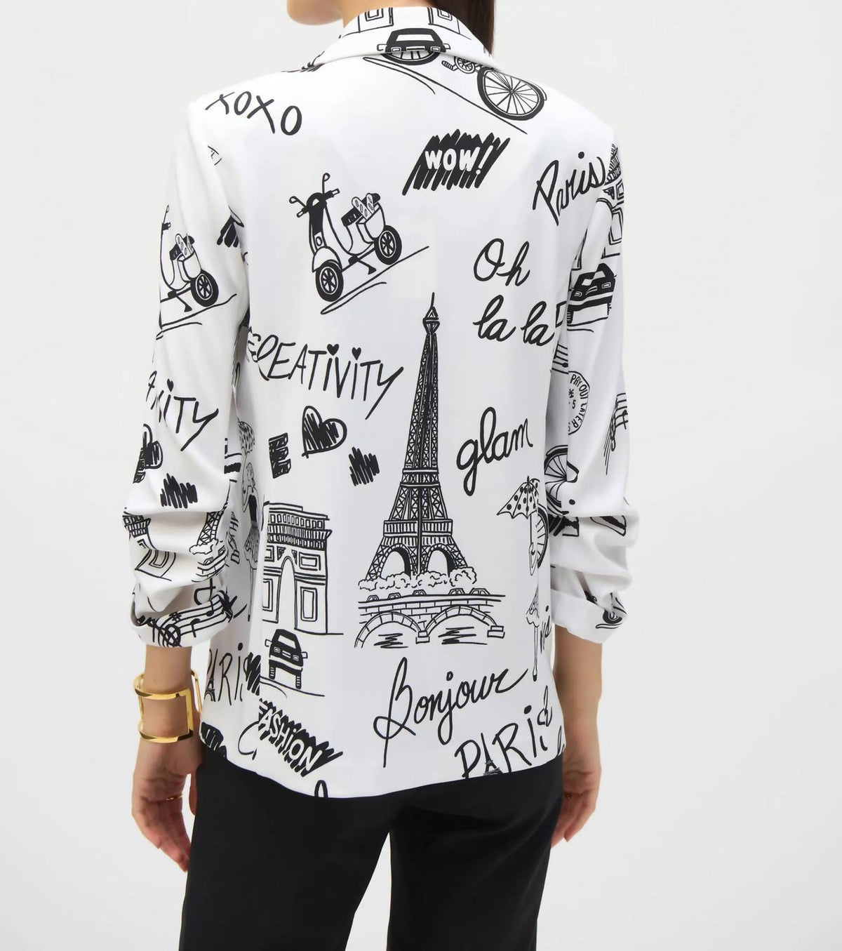 Joseph Ribkoff - Print Single Button Blazer