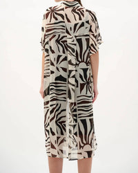Joseph Ribkoff - Printed Chiffon Longline Blouse
