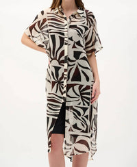 Joseph Ribkoff - Printed Chiffon Longline Blouse