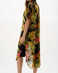 Joseph Ribkoff - Printed Chiffon Longline Blouse
