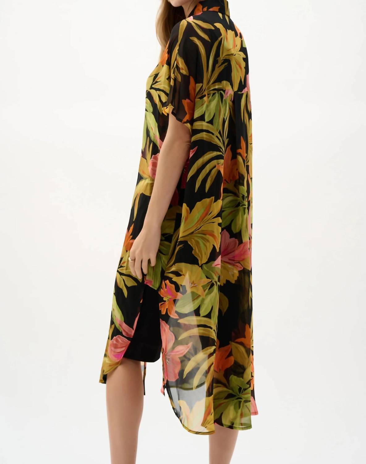 Joseph Ribkoff - Printed Chiffon Longline Blouse