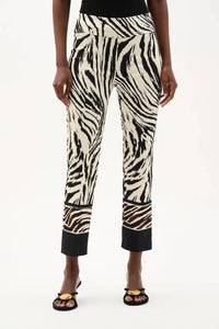 Joseph Ribkoff - Printed Pull-on Straight Cropped Pants
