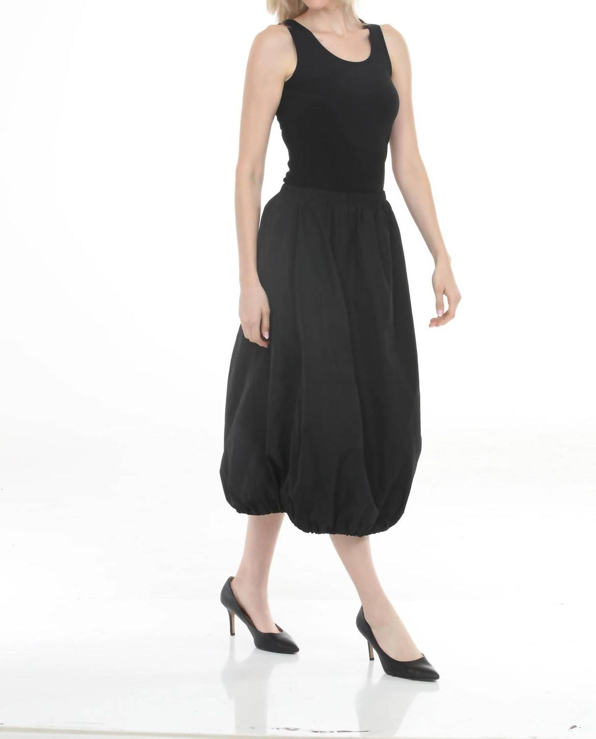 Joseph Ribkoff - Pull On Memory Midi Balloon Skirt