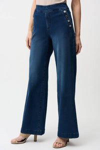 Joseph Ribkoff - Pull On Wide Leg Jeans