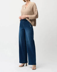 Joseph Ribkoff - Pull On Wide Leg Jeans