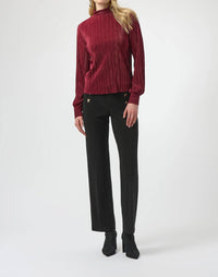 Joseph Ribkoff - Rivet Details Pull On Straight Pants