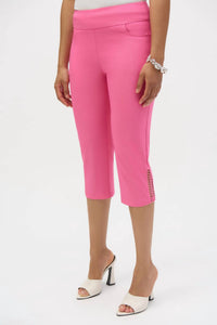 Joseph Ribkoff - Ruffle Ankle Cropped Pants