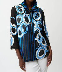 Joseph Ribkoff - Satin Soutache Mesh Jacket