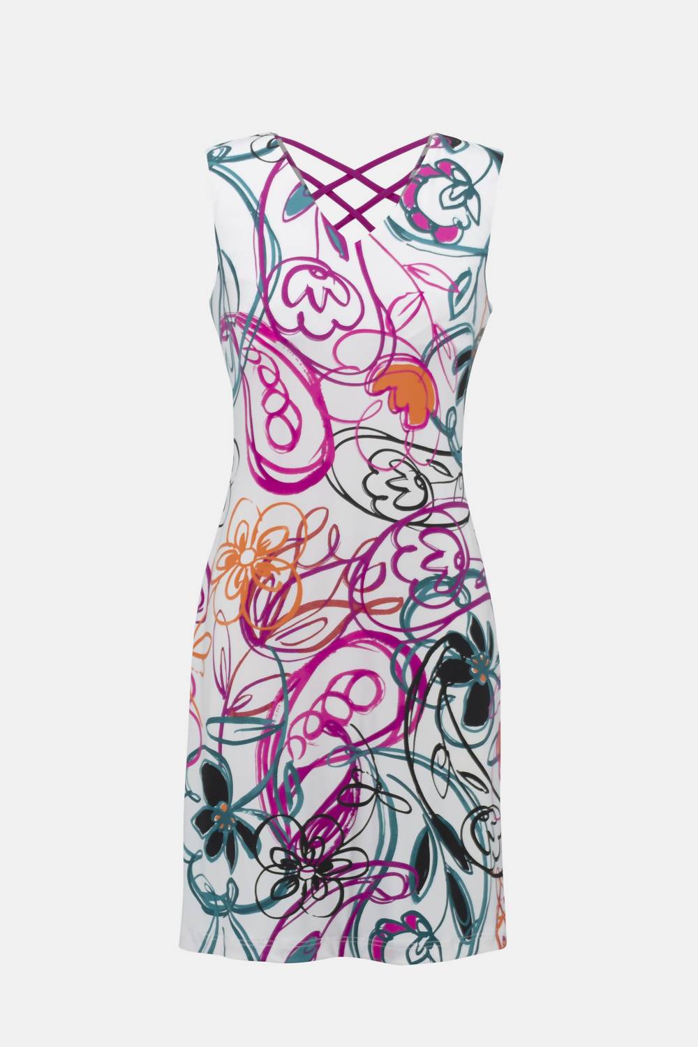 Joseph Ribkoff - Scribble Print Sheath Mini Dress