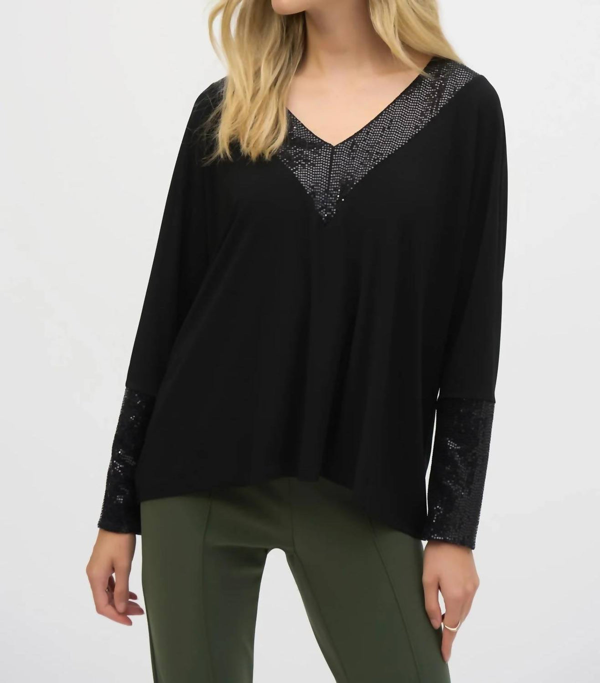 Joseph Ribkoff - Sequin Boxy Top
