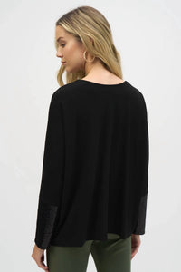 Joseph Ribkoff - Sequin Boxy Top
