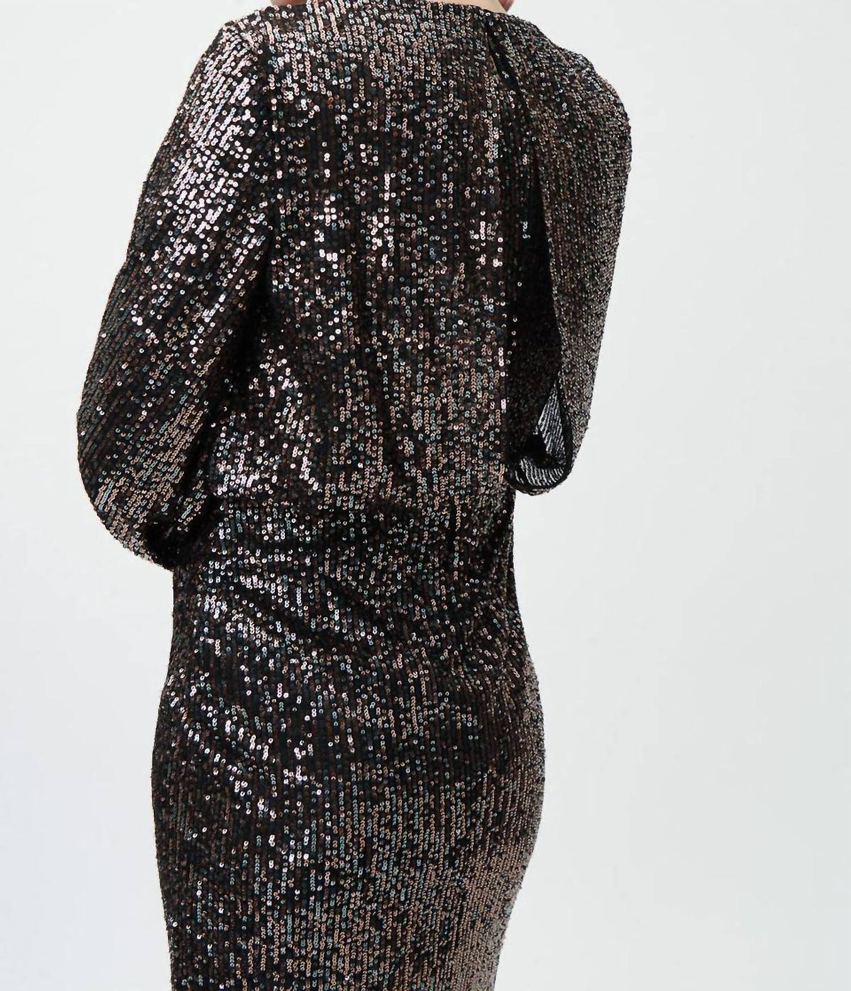 Joseph Ribkoff - Sequin V Neck Mini Dress