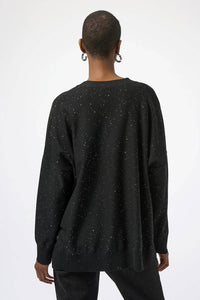 Joseph Ribkoff - Sequined Button Front Relaxed Cardigan