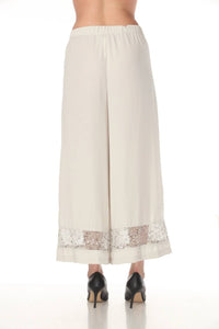 Joseph Ribkoff - Sequined Mesh Insert Culotte Pants