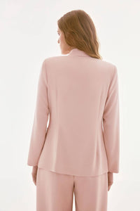 Joseph Ribkoff - Sequined Rosette Brooch Blazer Jacket
