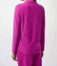 Joseph Ribkoff - Silky Knit Button-front Straight Blouse