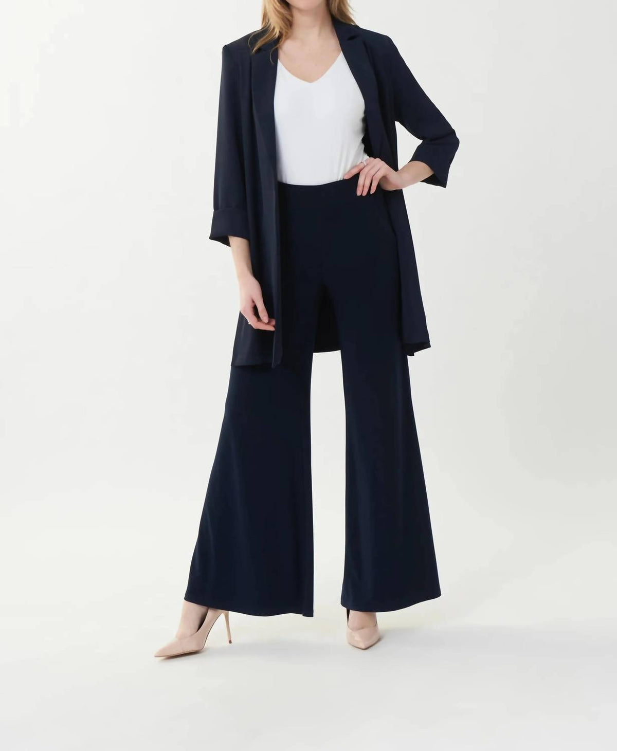 Joseph Ribkoff - Silky Knit Pull On Flared Pants