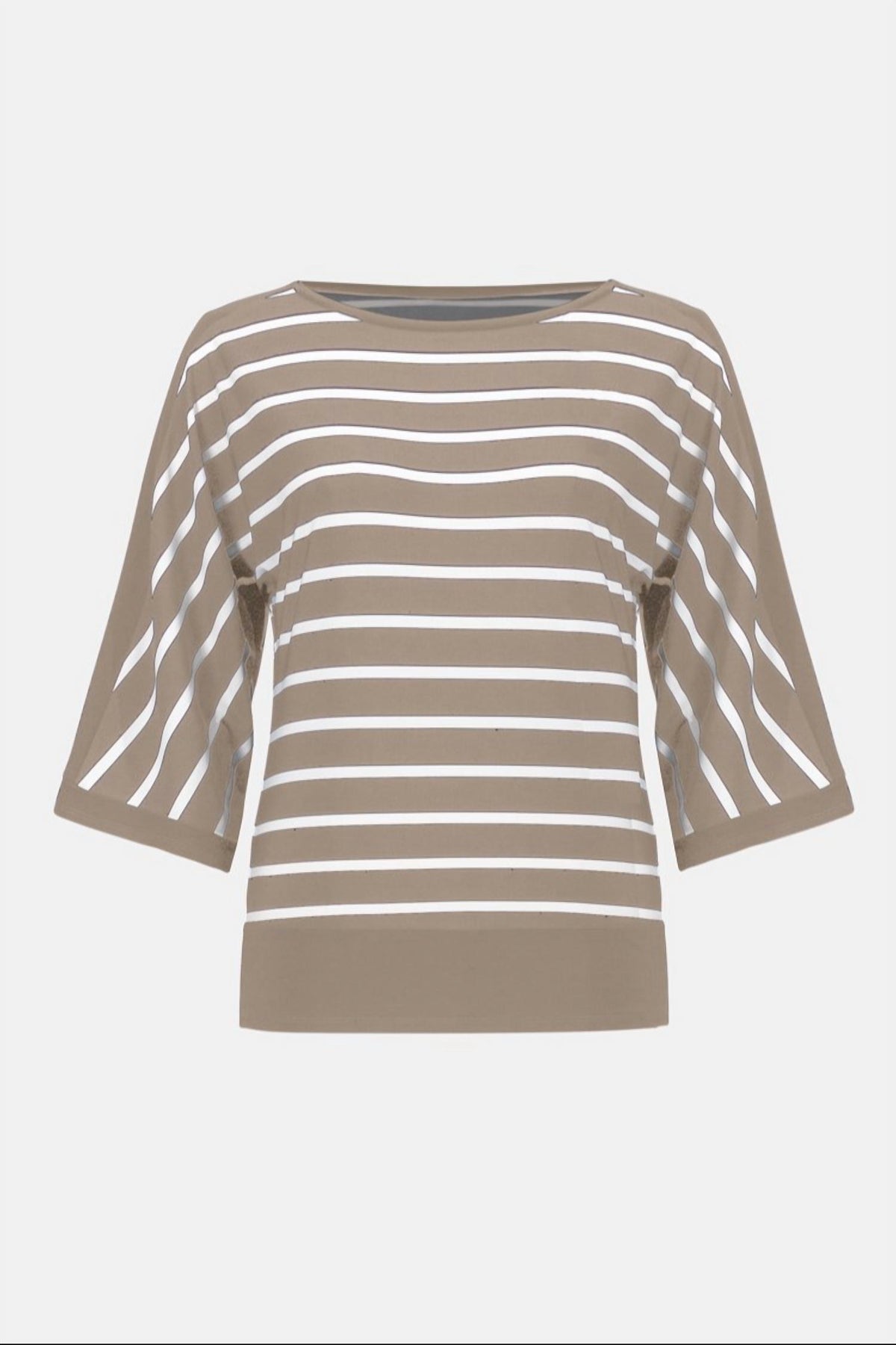 Joseph Ribkoff - Silky Knit Stripe Print Fitted Top