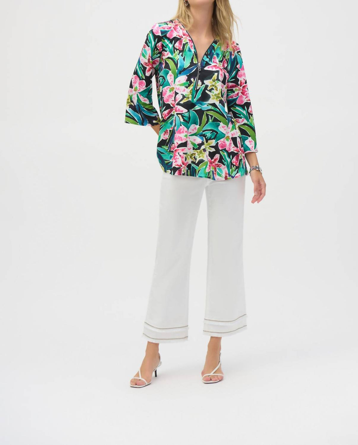 Joseph Ribkoff - Women's Silky Knit Tropical Tunic Top