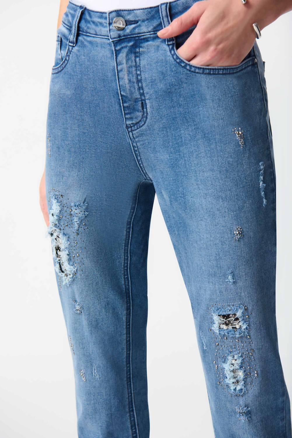 Joseph Ribkoff - Slim Fit Cropped Jeans