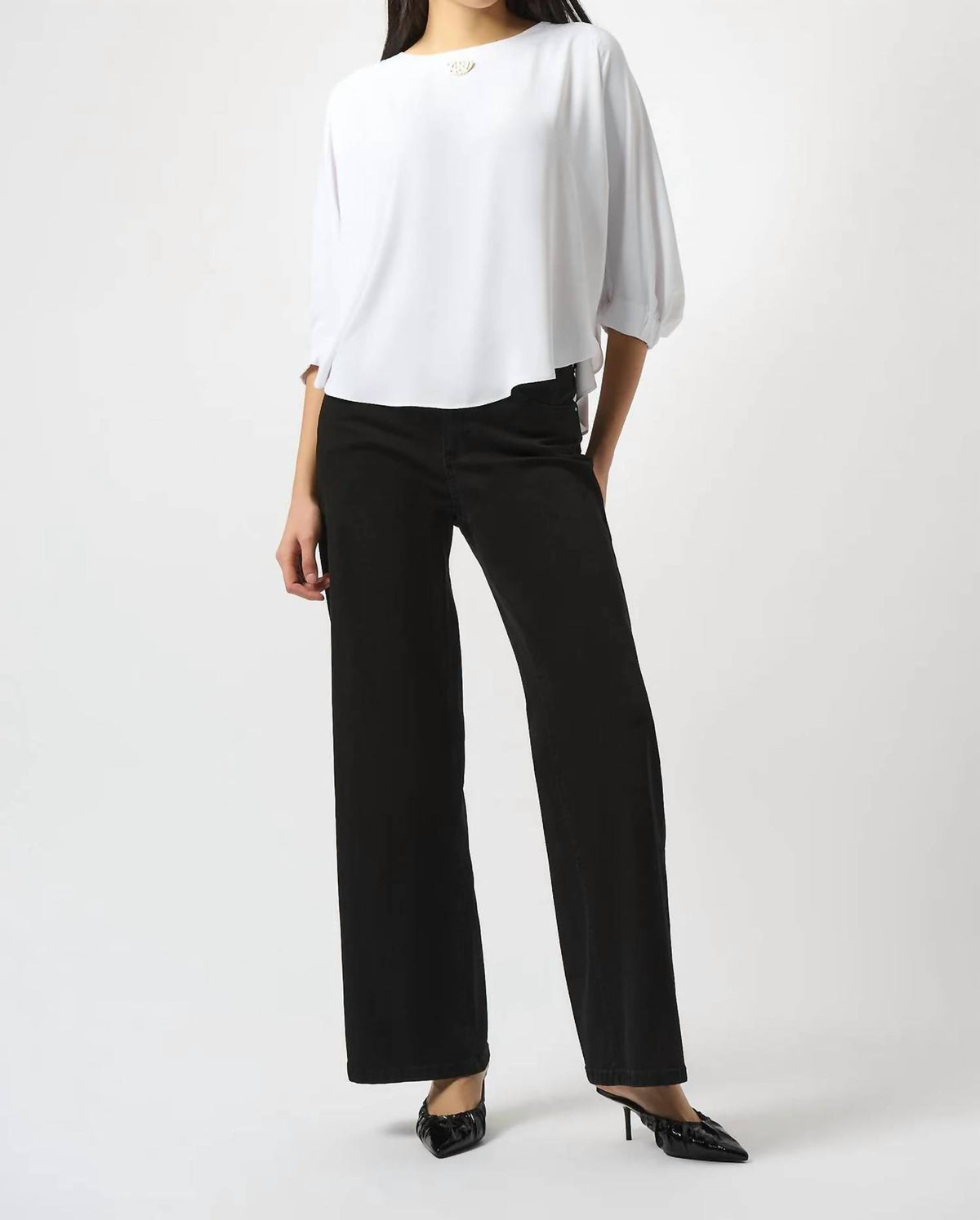 Joseph Ribkoff - Soft Twill 3/4 Sleeve Boxy Top