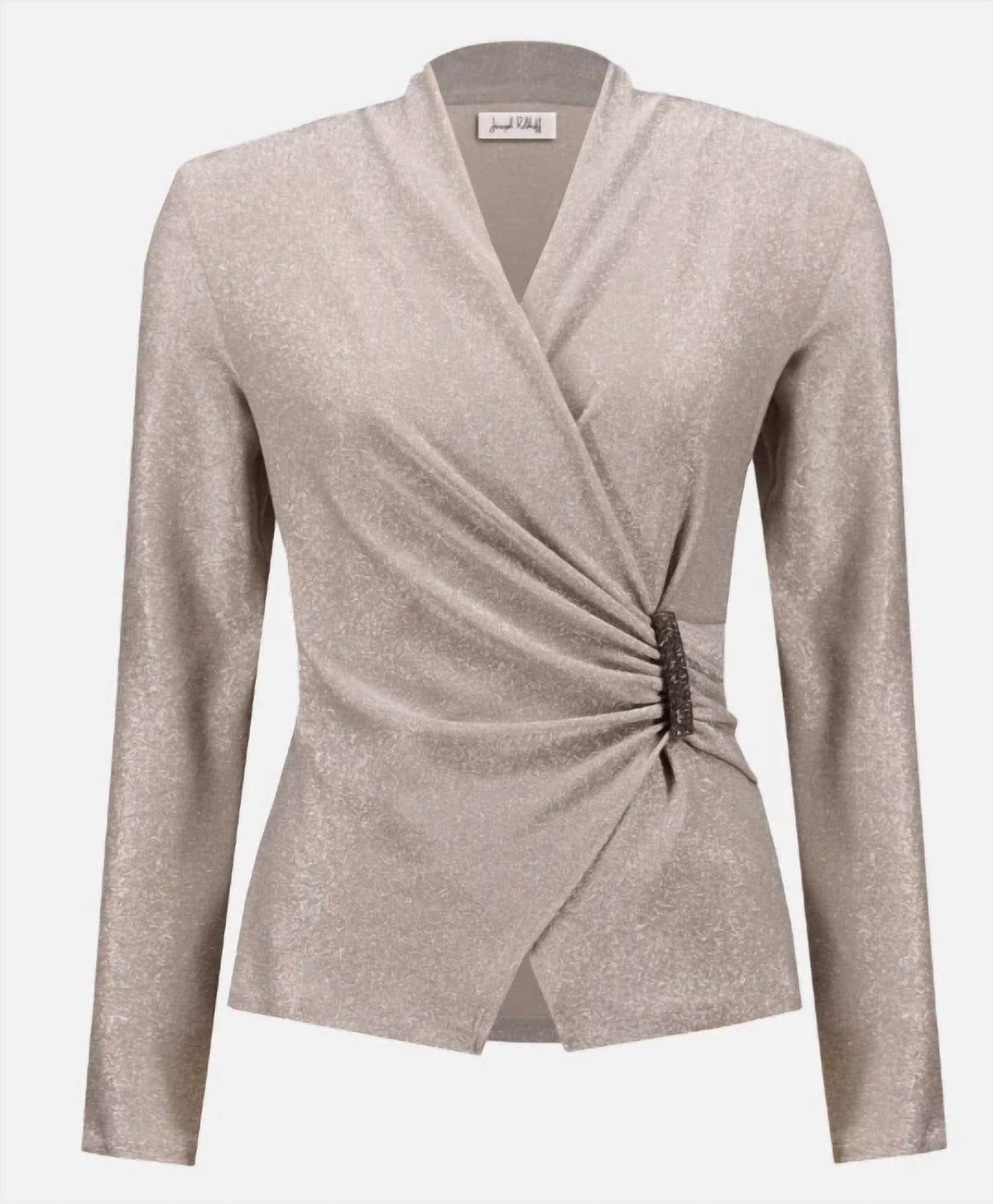 Joseph Ribkoff - Sparkling Knit Fitted Wrap Top