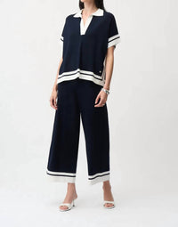 Joseph Ribkoff - Striped Culotte Pants