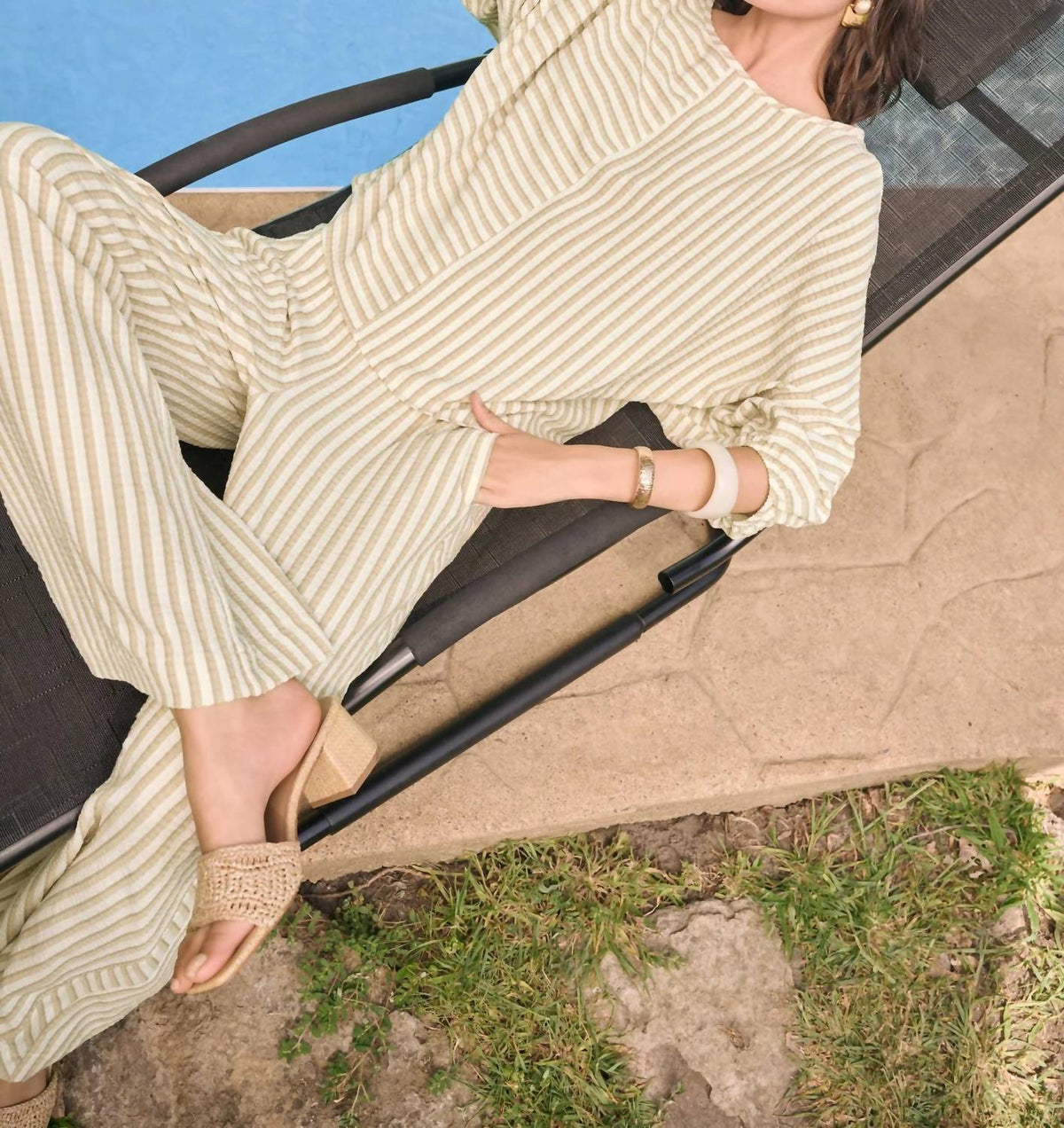 Joseph Ribkoff - Striped Pull-on Palazzo Pants