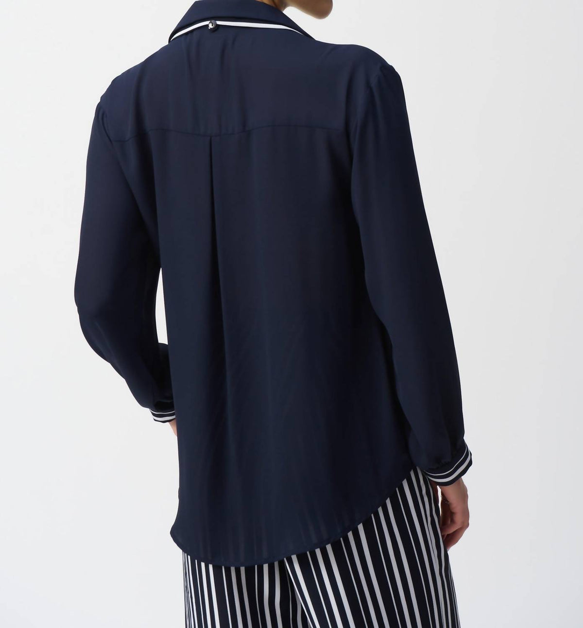 Joseph Ribkoff - Striped Scarf Pullover