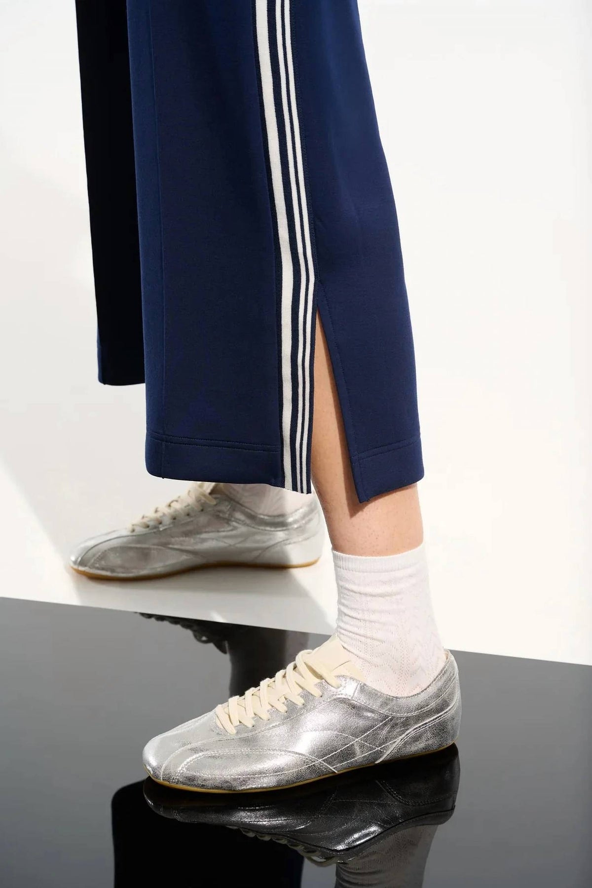 Joseph Ribkoff - Striped Side Slit Culotte Pants